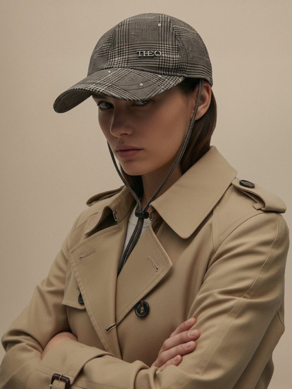 Theo The Label Eudora Petasos Messenger Cap One Size